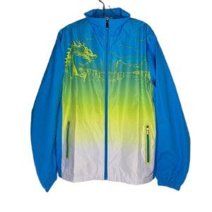 Vintage Jackets \u0026 Coats | Nwt Y2k Dragon Windbreaker Jacket Yellow Green 2XL | Color: Blue/Yellow | Size: XXL | Cruzthrift's Closet